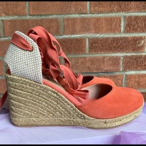 NIB💯SUEDE ALDO Espadrille Wedges